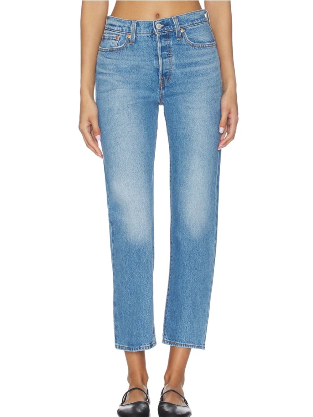 Levi's Light Blue Wedgie Straight Jeans Size 27